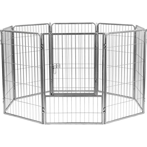 Algopix Similar Product 2 - Precision Pet Courtyard Kennel Silver