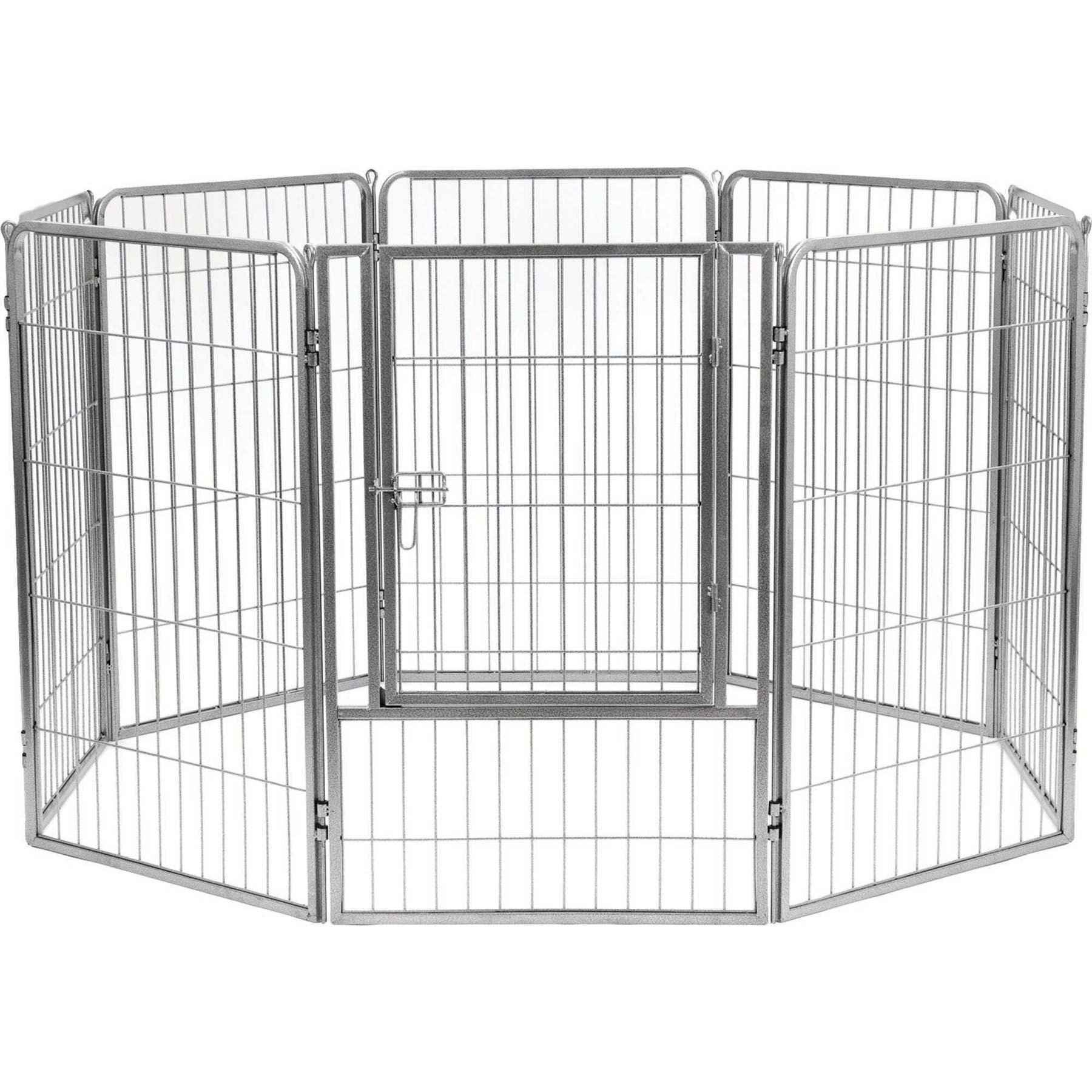 Algopix Similar Product 7 - Precision Pet Courtyard Kennel Silver