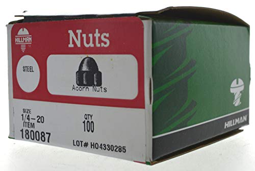 Algopix Similar Product 1 - Hillman 180087 Nickel Acorn Nuts 14x