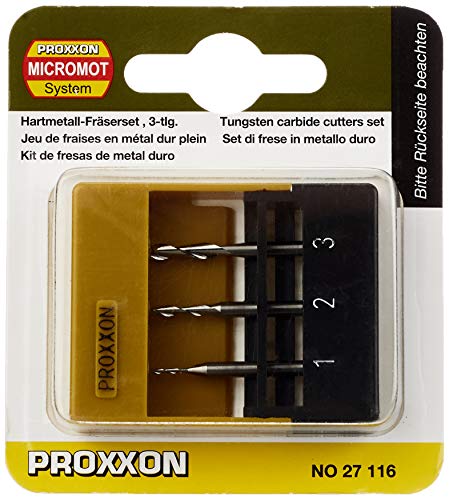 Algopix Similar Product 9 - Proxxon 27116 Milling cutters 3 pcs