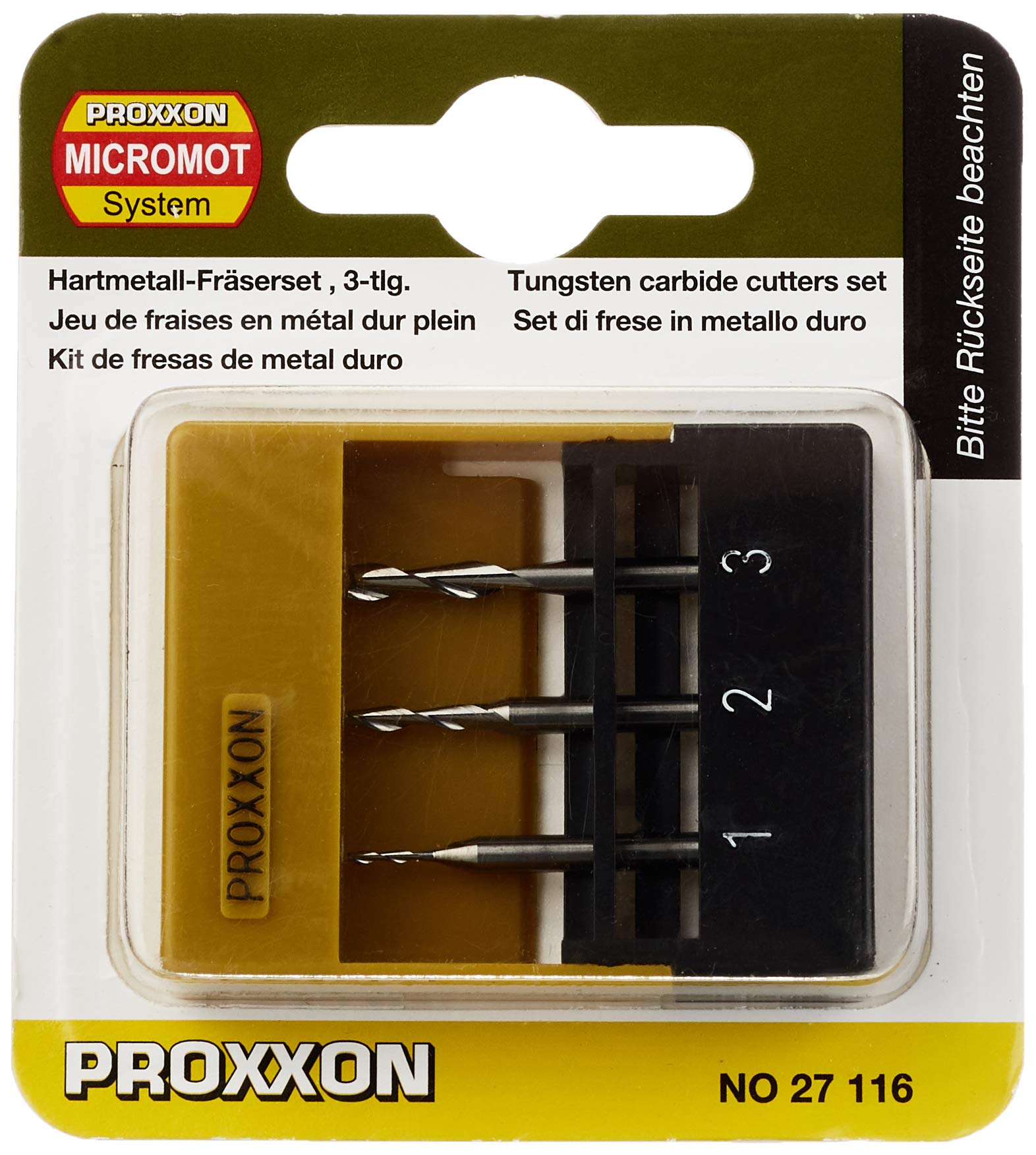 Algopix Similar Product 11 - Proxxon 27116 Milling cutters 3 pcs