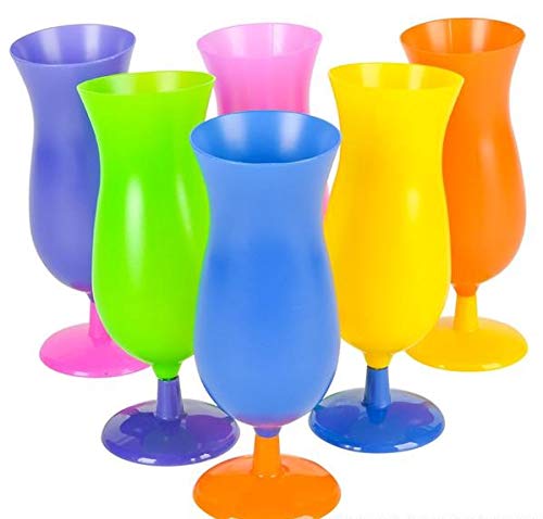 Algopix Similar Product 16 - 8 Inch Plastic Neon Hurcane Glasses One