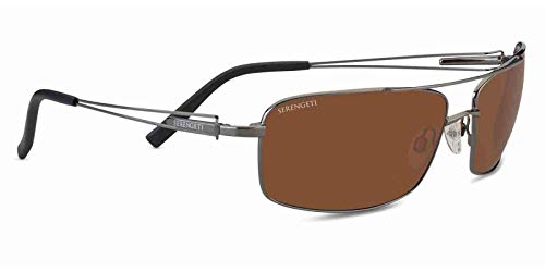 Algopix Similar Product 17 - Serengeti Dante Sunglasses Shiny Gun