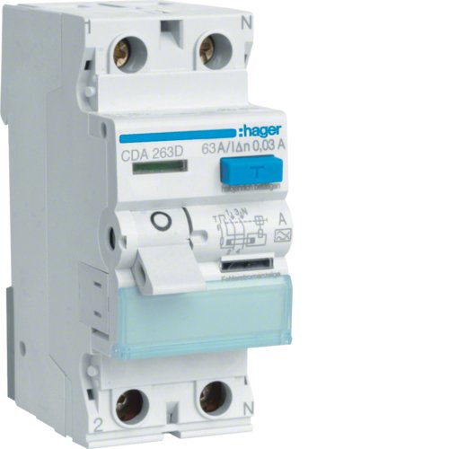 Algopix Similar Product 6 - Hager CDA263D FISchalter 2P 6kA 63A