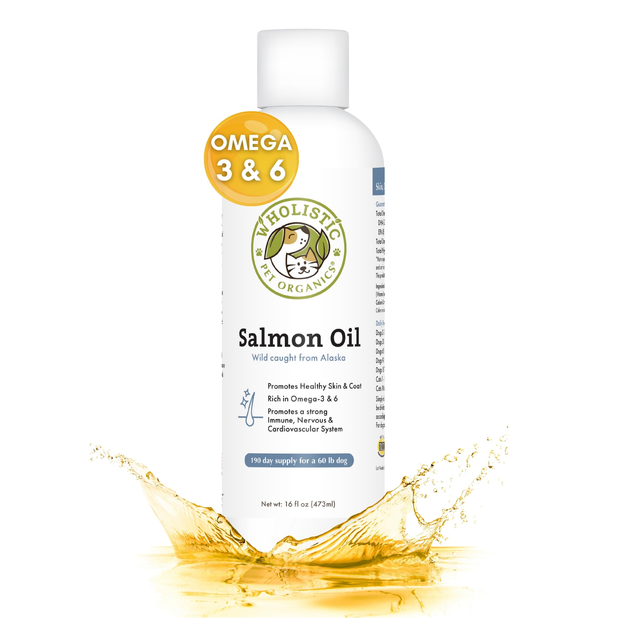Algopix Similar Product 6 - Wholistic Pet Organics Salmon Oil Deep
