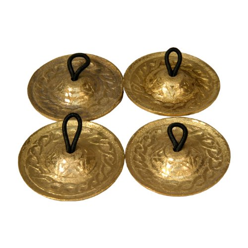 Algopix Similar Product 5 - Finger Cymbals, Cast, Engraved, 4.5cm