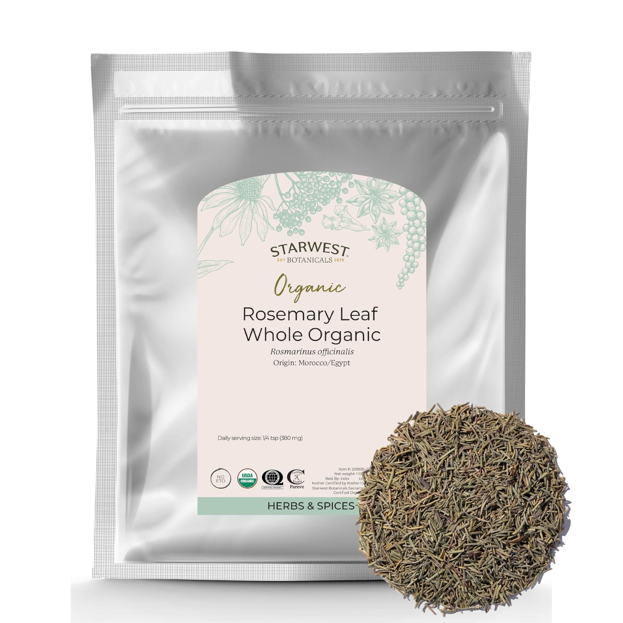 Algopix Similar Product 20 - Starwest Botanicals Organic Rosemary