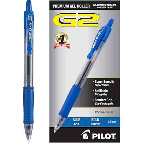 Algopix Similar Product 12 - Pilot G2 Premium Gel Roller Pens Bold