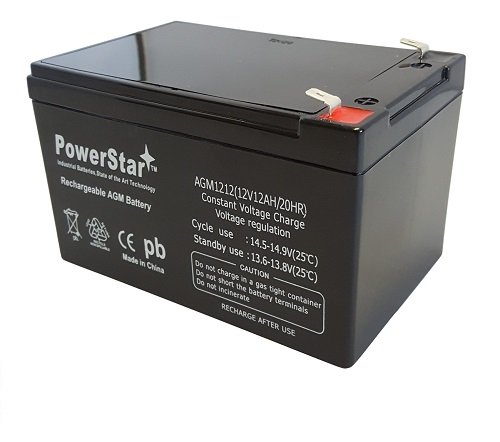 Algopix Similar Product 3 - POWERSTAR 12 Volt 12 Ah Sealed Lead