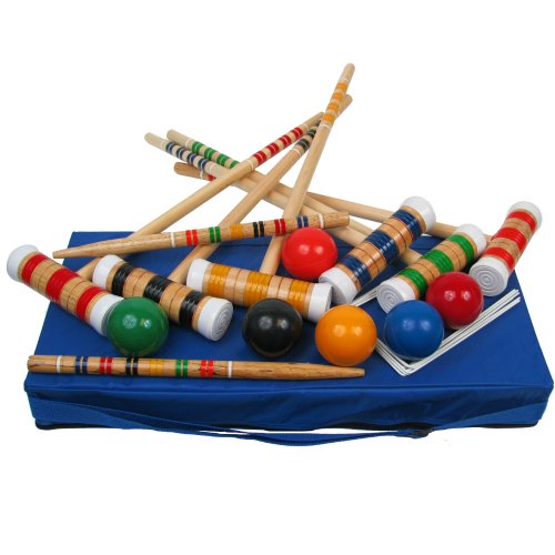 Algopix Similar Product 10 - Trademark Global Complete Croquet Set