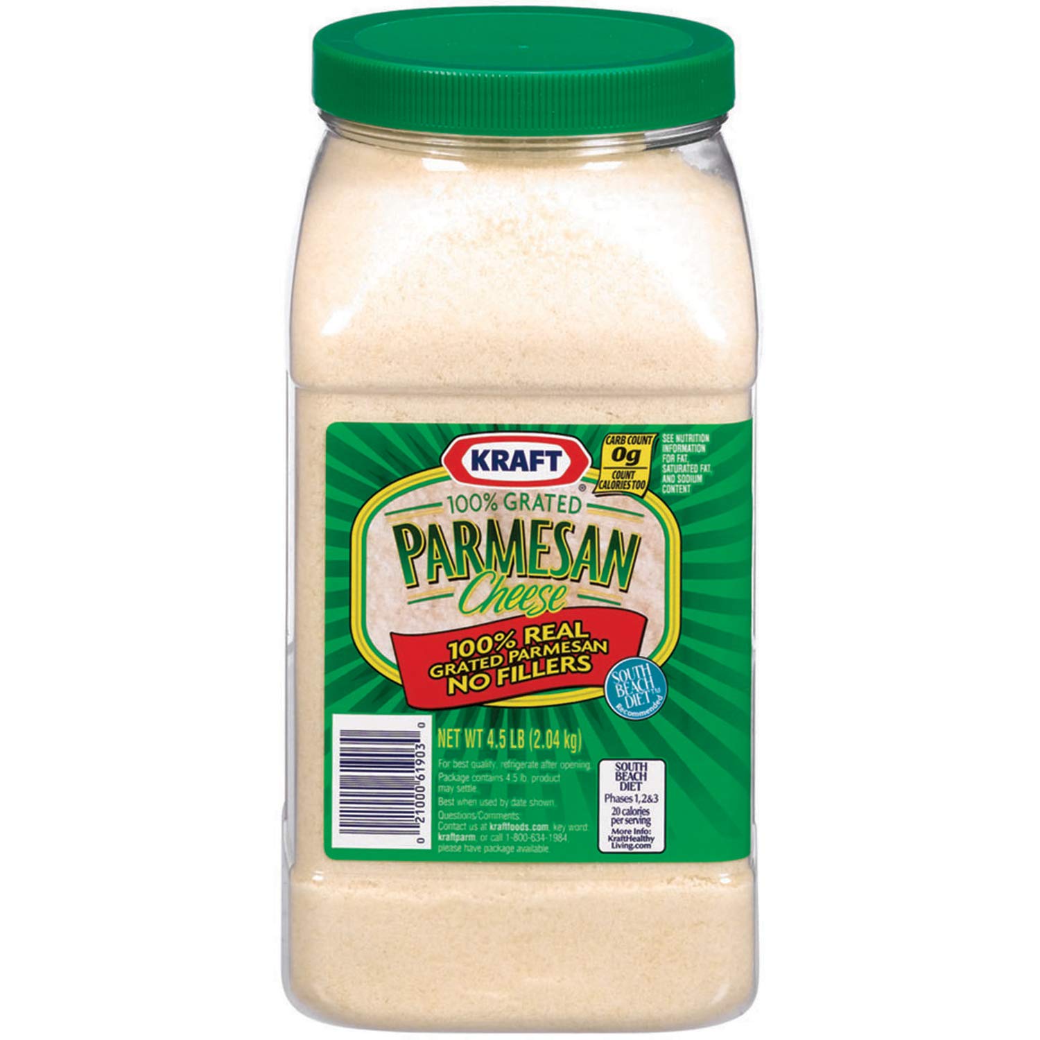 Algopix Similar Product 13 - Kraft Grated Parmesan Cheese  45 lb