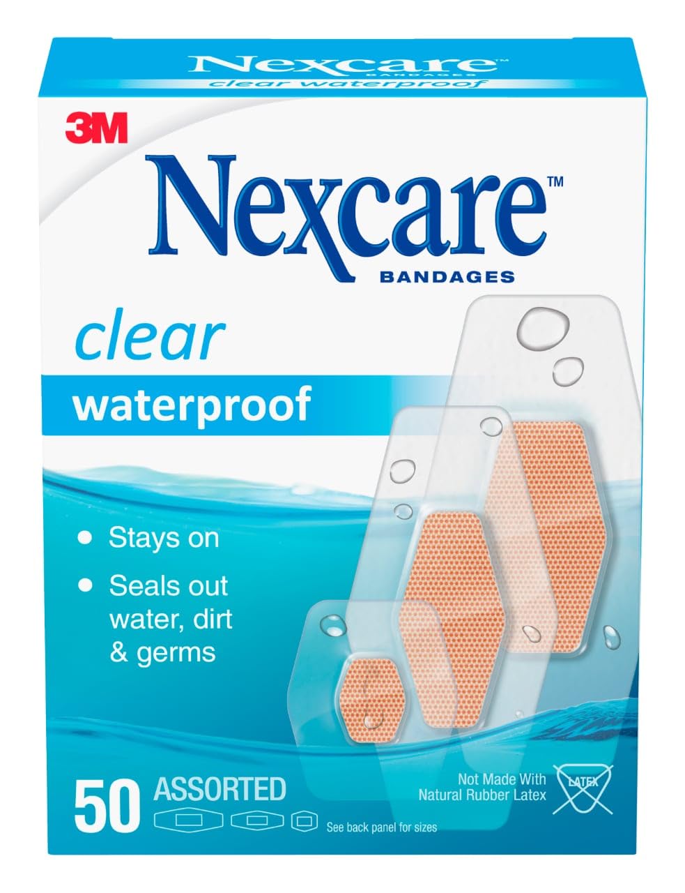 Algopix Similar Product 2 - Nexcare Waterproof Clear Bandages