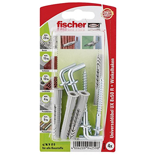 Algopix Similar Product 13 - Fischer 94259 8 x 50 mm UX WH K