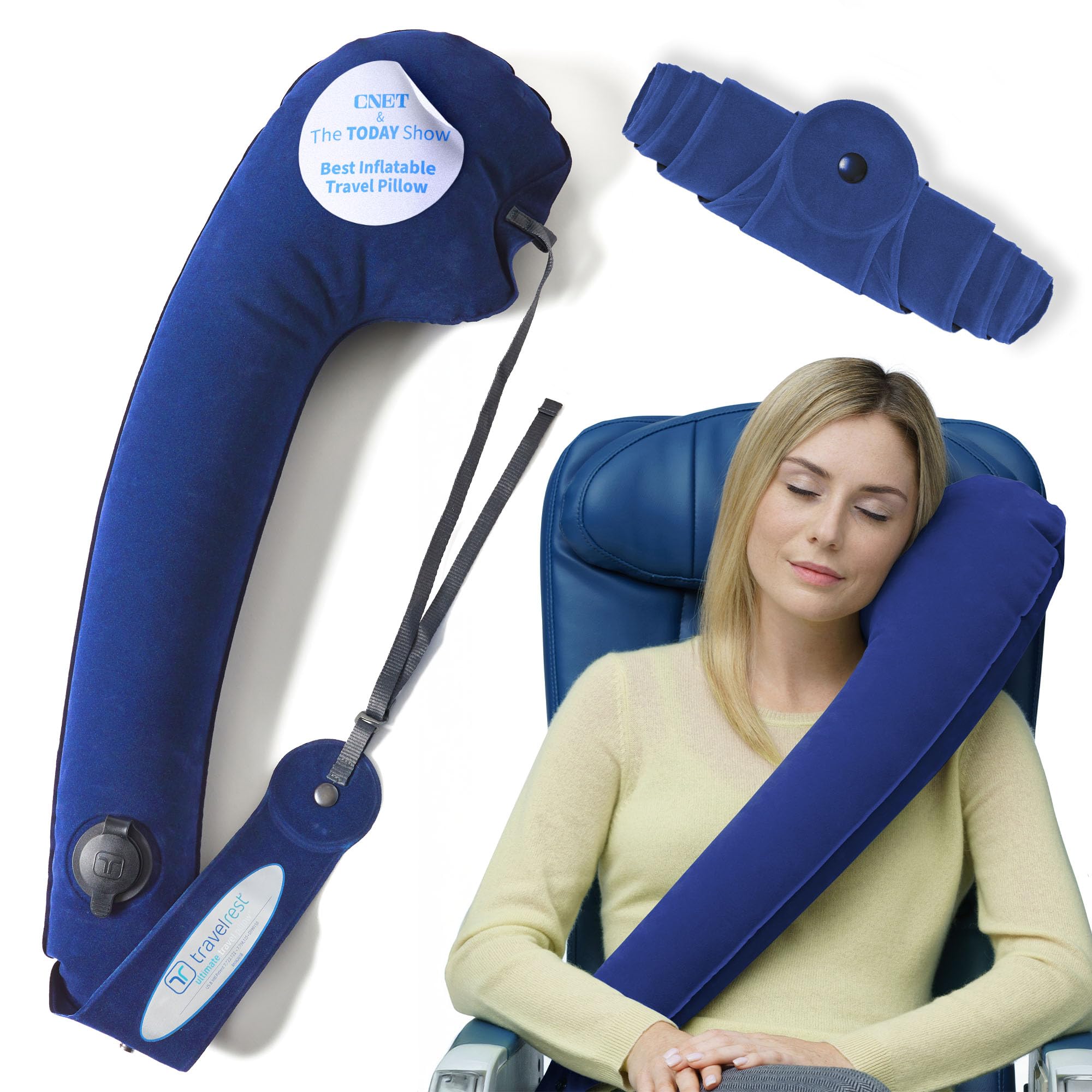 Algopix Similar Product 8 - TRAVELREST Ultimate Travel Pillow 