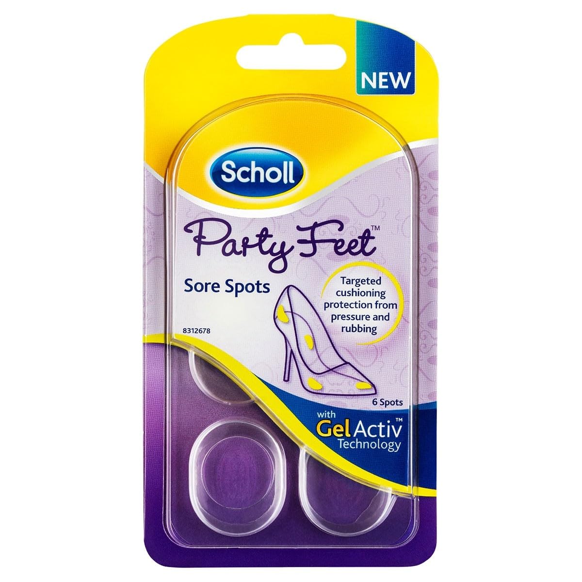 Algopix Similar Product 20 - Scholl Party Feet 6 Invisible Gel Sore