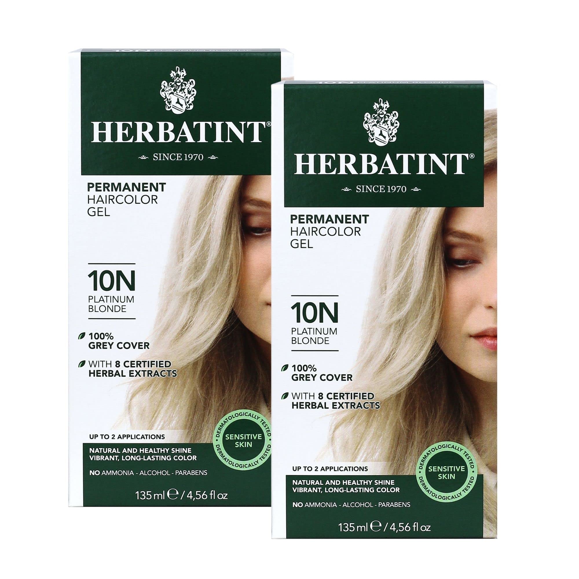 Algopix Similar Product 13 - Herbatint Permanent Haircolor Gel 10N