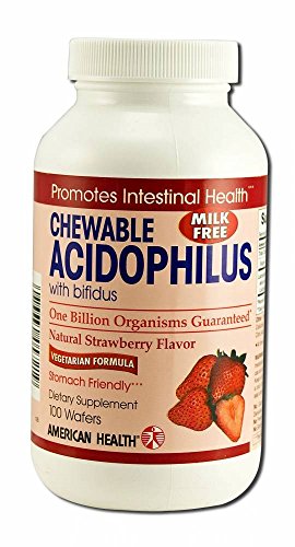 Algopix Similar Product 19 - American Health Acidophil Strwb Chw