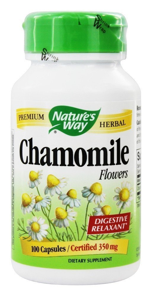 Algopix Similar Product 3 - Natures Way Chamomile Flowers Capsules