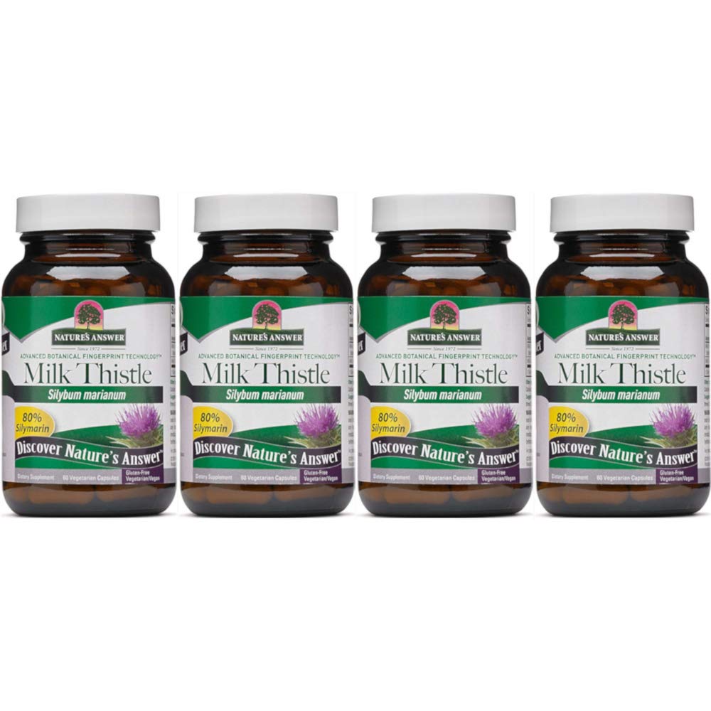 Algopix Similar Product 10 - Natures Answer Milk Thistle 60
