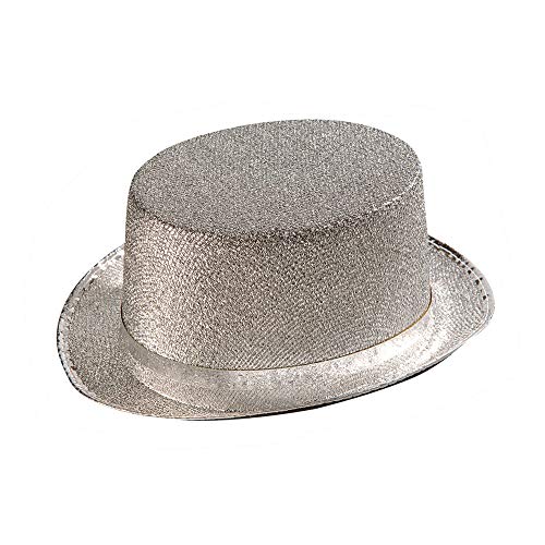 Algopix Similar Product 1 - Felt Topper Silver Lame Top Hats Caps