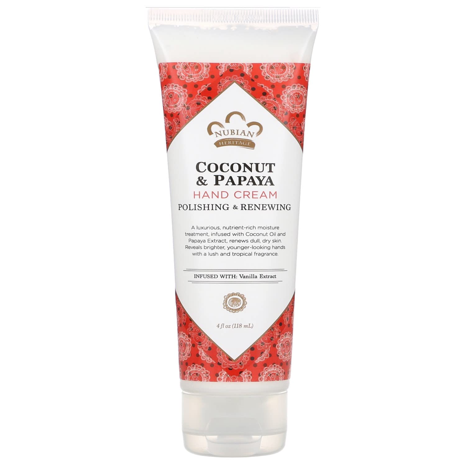 Algopix Similar Product 5 - Nubian Heritage Hand Crm Coconut Papaya