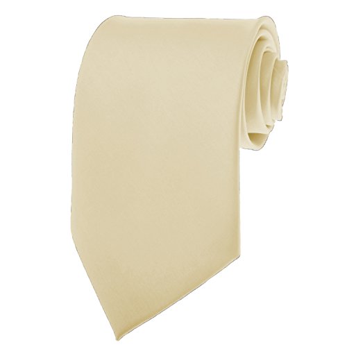Algopix Similar Product 6 - Solid Color Mens Tie - Ivory Cream