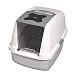 Algopix Similar Product 9 - Catit Hooded Cat Pan Grey 57 x 465 x