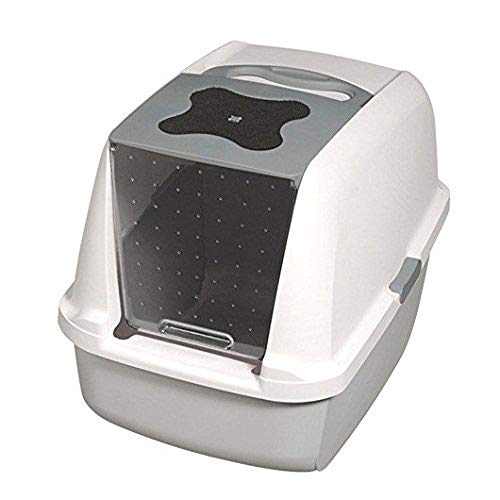 Algopix Similar Product 1 - Catit Hooded Cat Pan Grey 57 x 465 x
