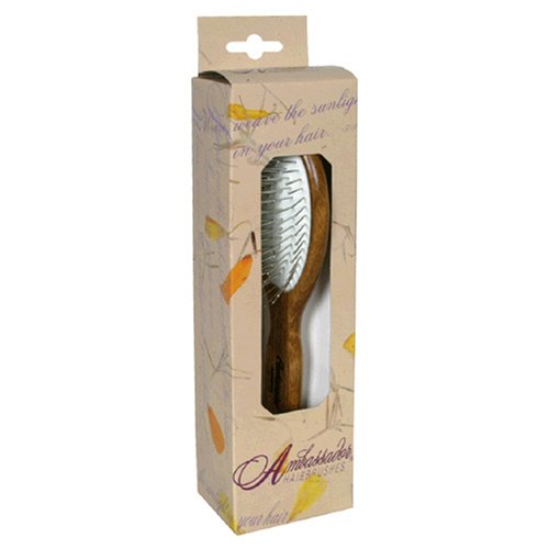 Algopix Similar Product 6 - Ambassador Hairbrush Wood Small Oval