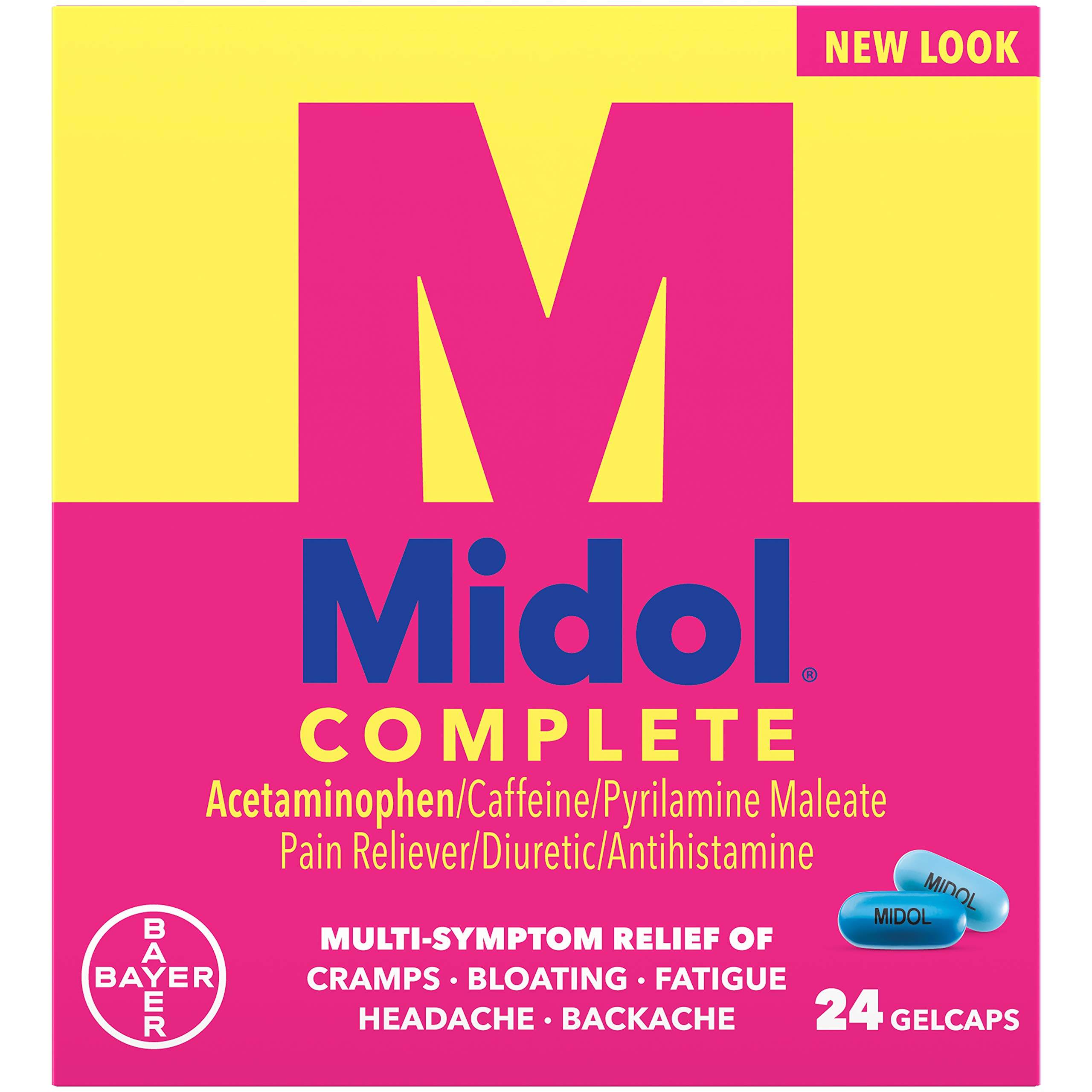 Algopix Similar Product 10 - Midol Complete Gelcaps 24Count Boxes