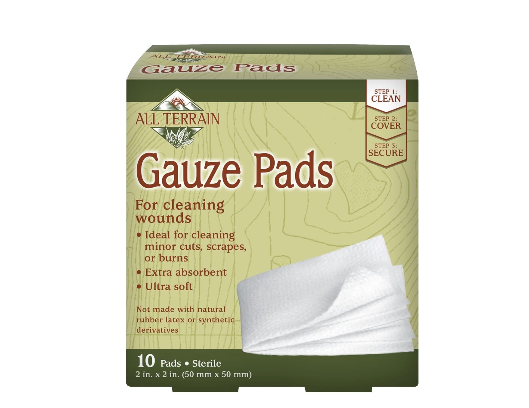 Algopix Similar Product 4 - All Terrain Gauze Pads 2X2 10 Ct