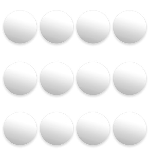 Algopix Similar Product 3 - 12 Pack of Smooth White Foosballs for