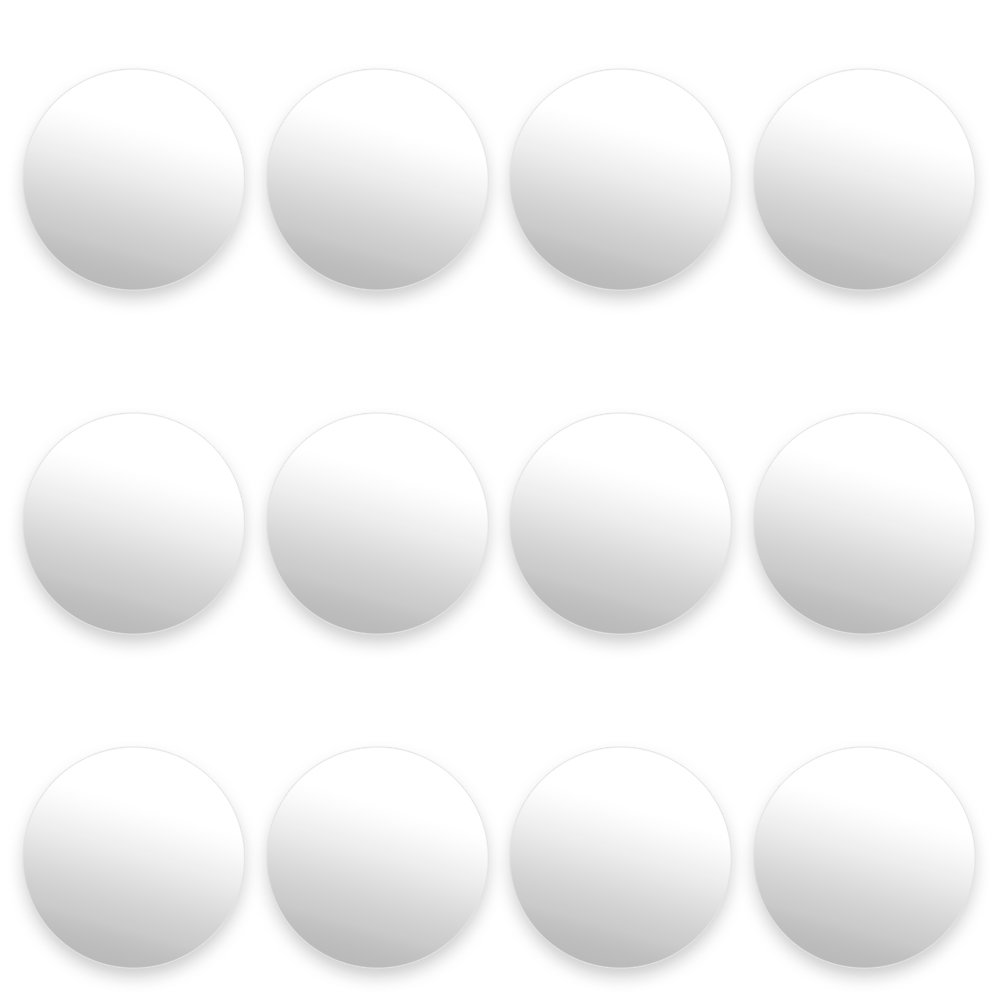 Algopix Similar Product 17 - 12 Pack of Smooth White Foosballs for