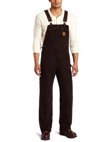 Algopix Similar Product 19 - Carhartt Mens Sandstone Bib Overalls