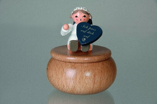 Algopix Similar Product 12 - KWO Guardian Angel on Box Figurine with