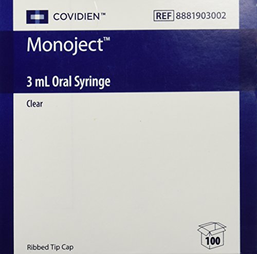 Algopix Similar Product 16 - Monoject Oral Syringe 3ml Clear  Box