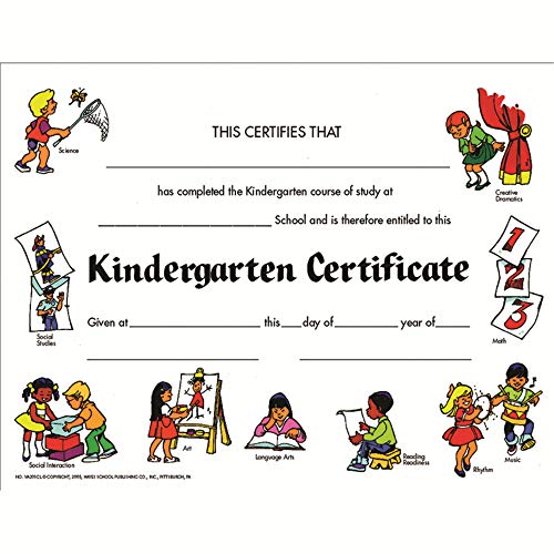 Algopix Similar Product 18 - HVA201CL  CERTIFICATES KINDEGARTEN