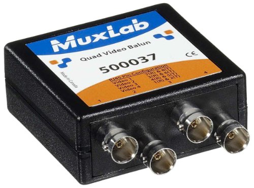 Algopix Similar Product 3 - MuxLab 500037 Quad Video Balun, BNC