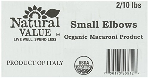 Algopix Similar Product 10 - Natural Value Organic Small Elbows