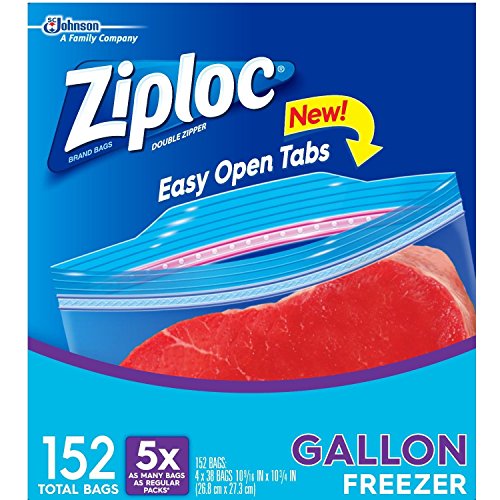 Algopix Similar Product 10 - Ziploc Double Zipper Freezer Gallon