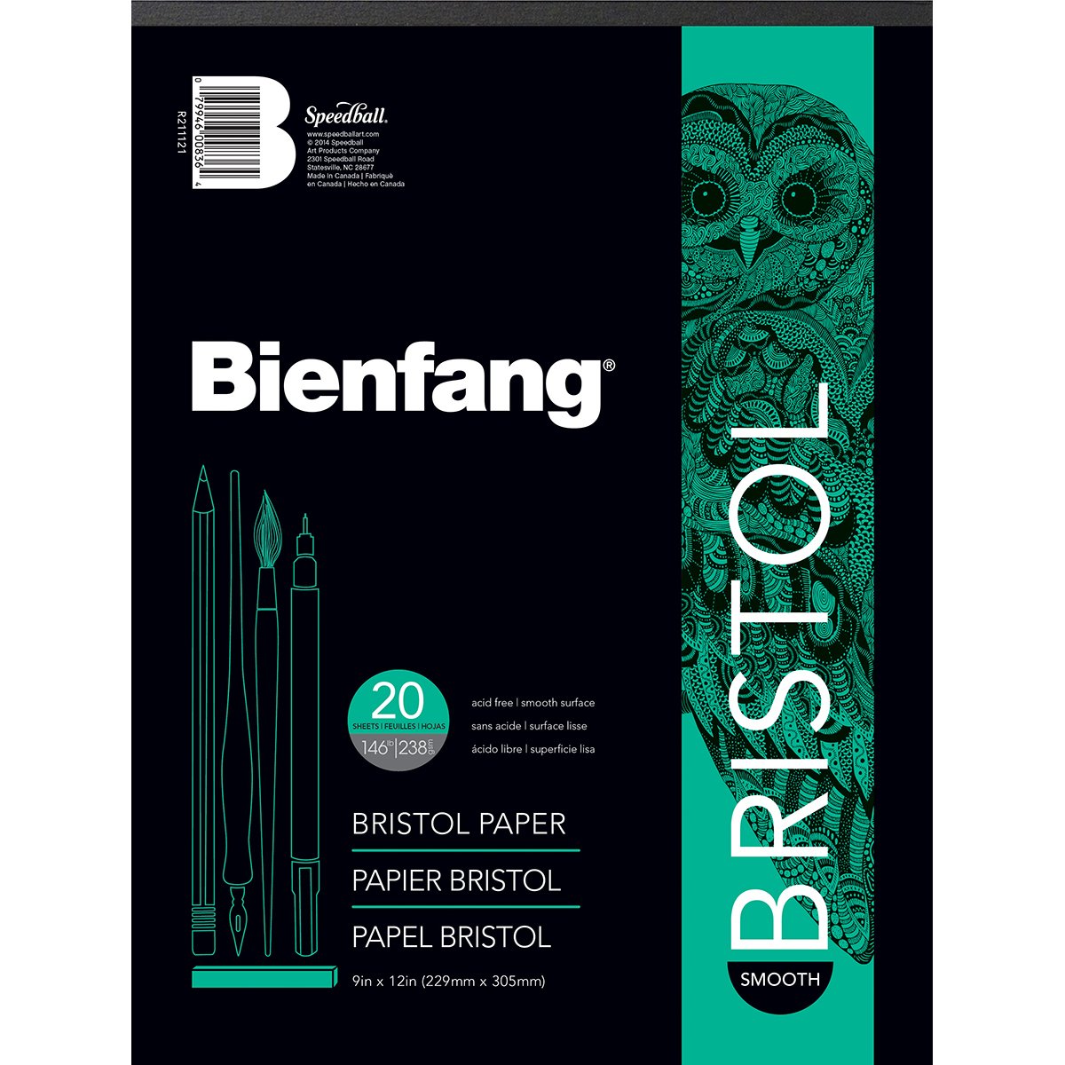 Algopix Similar Product 15 - Bienfang Bristol 9Inch by 12Inch