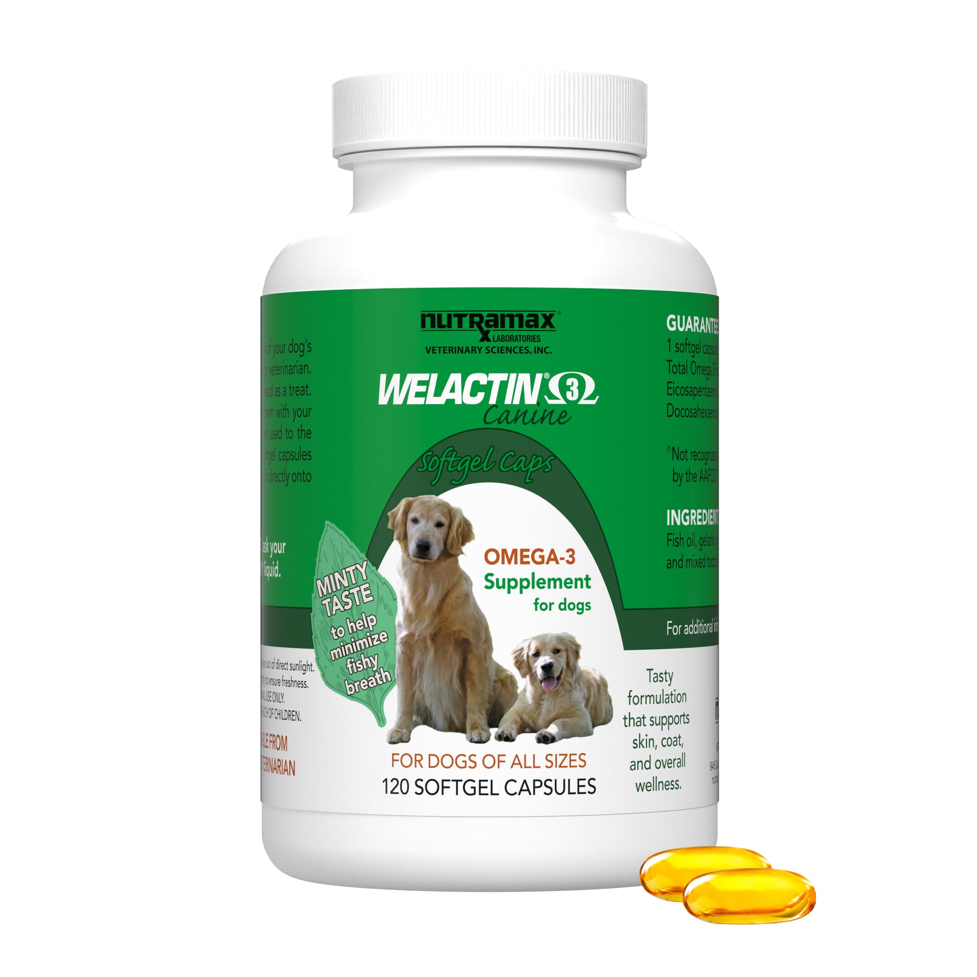 Algopix Similar Product 13 - Nutramax Welactin 3  Canine 120 