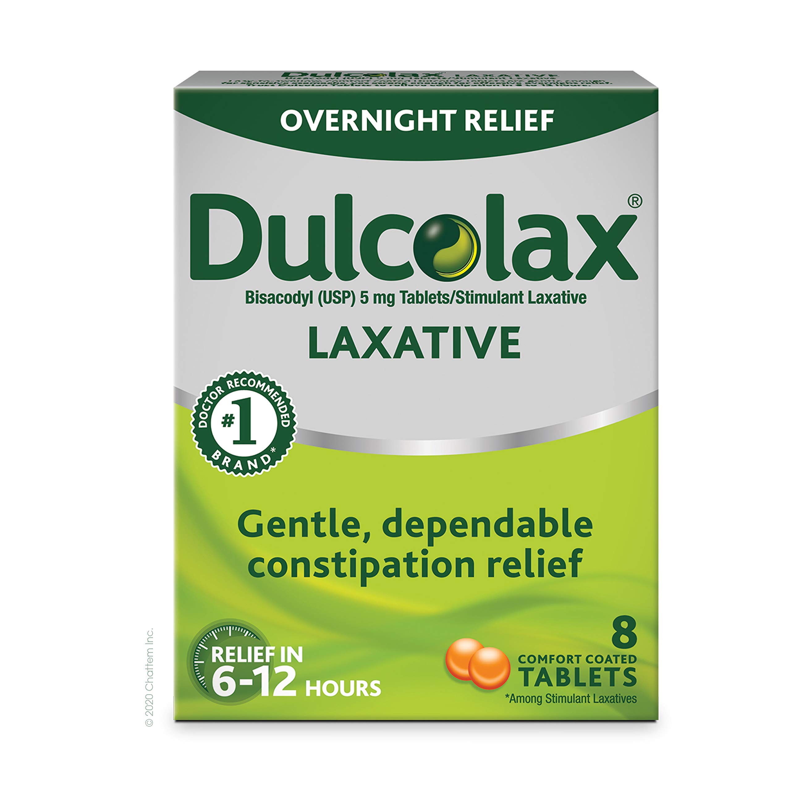 Algopix Similar Product 8 - Dulcolax Stimulant Laxative, 8 Count