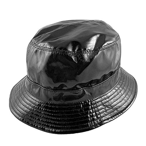 Algopix Similar Product 12 - sur la tete Vinyl Rain Bucket Hat