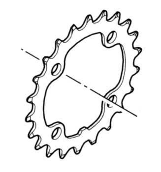 Algopix Similar Product 5 - SHIMANO CHAINRING DEORE FC-M533 06 689