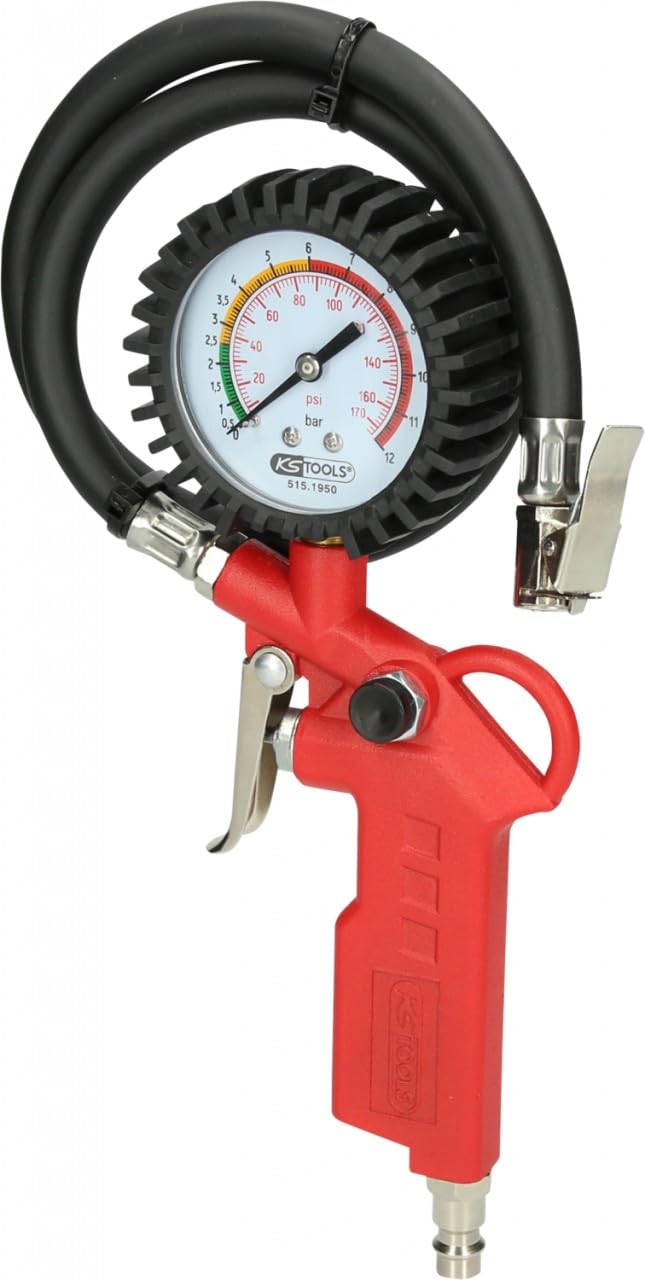 Algopix Similar Product 19 - KS TOOLS Tyre Filling Gauge, 0-11bar