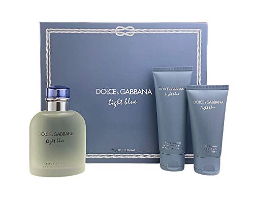 Algopix Similar Product 2 - Light Blue Cologne for Men 3pc Set Eau