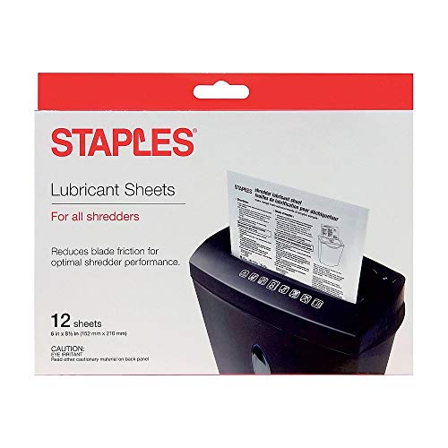 Algopix Similar Product 20 - Staples Shredder Lubricant Sheets