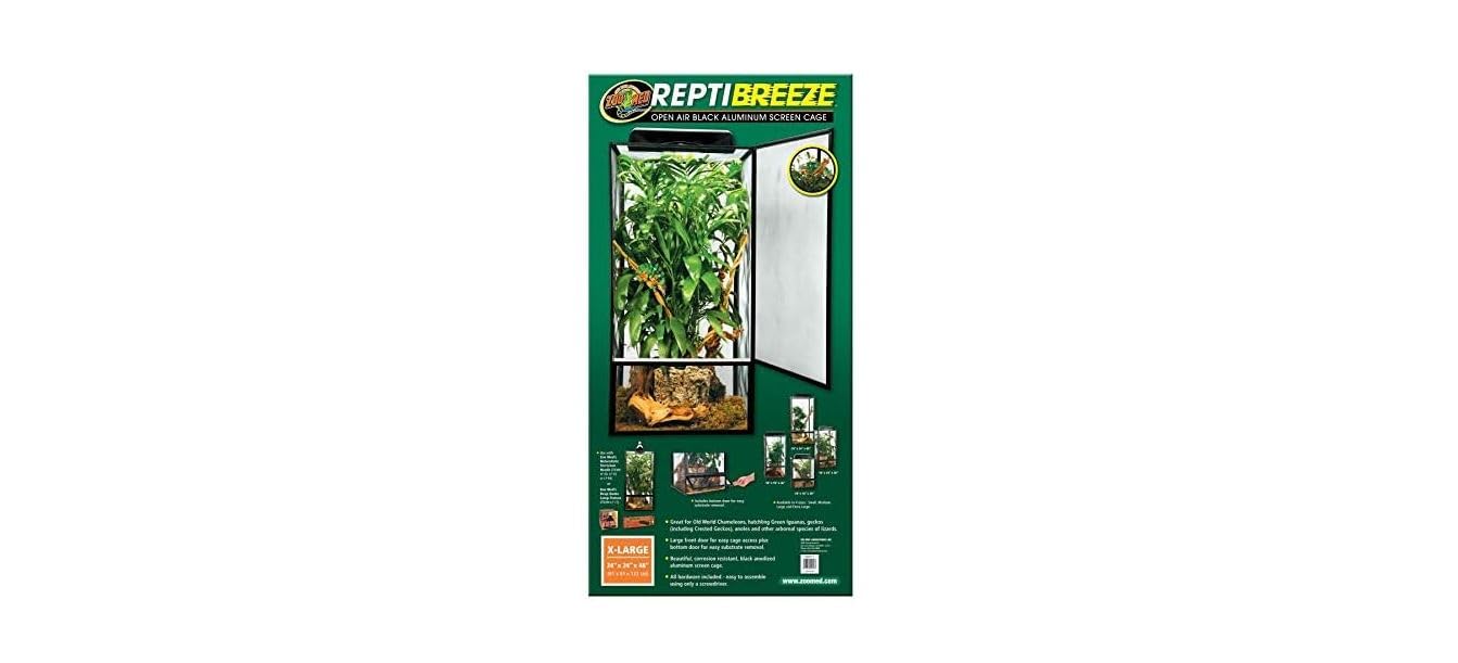 Algopix Similar Product 13 - Zoo Med ReptiBreeze Open Air Screen