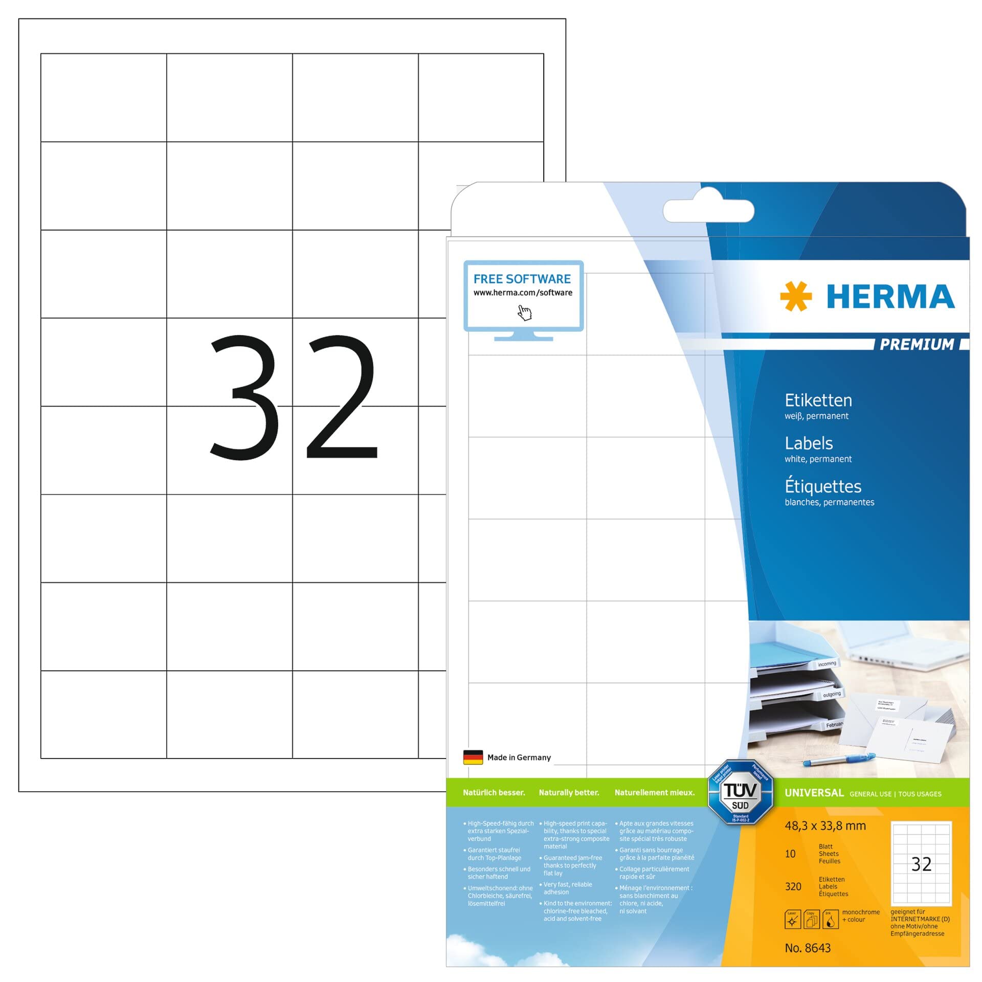 Algopix Similar Product 5 - HERMA Self Adhesive MultiPurpose